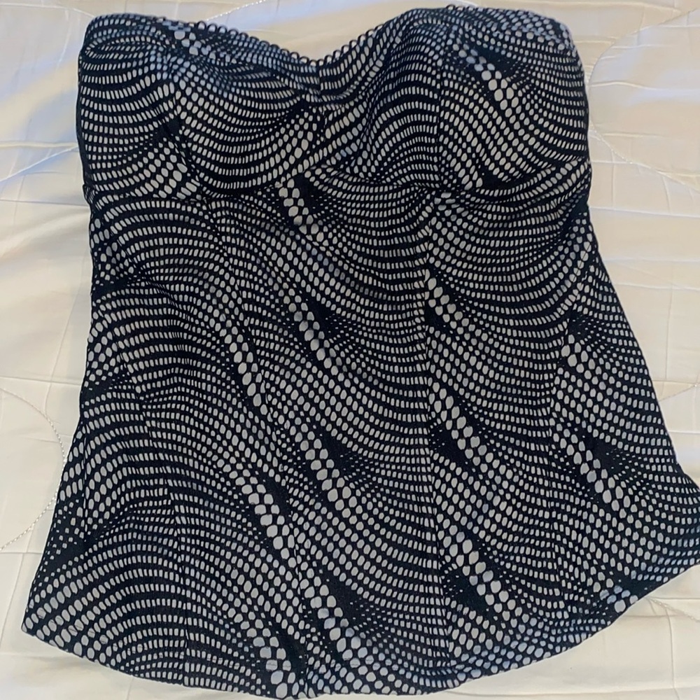 Black and Silver corset top